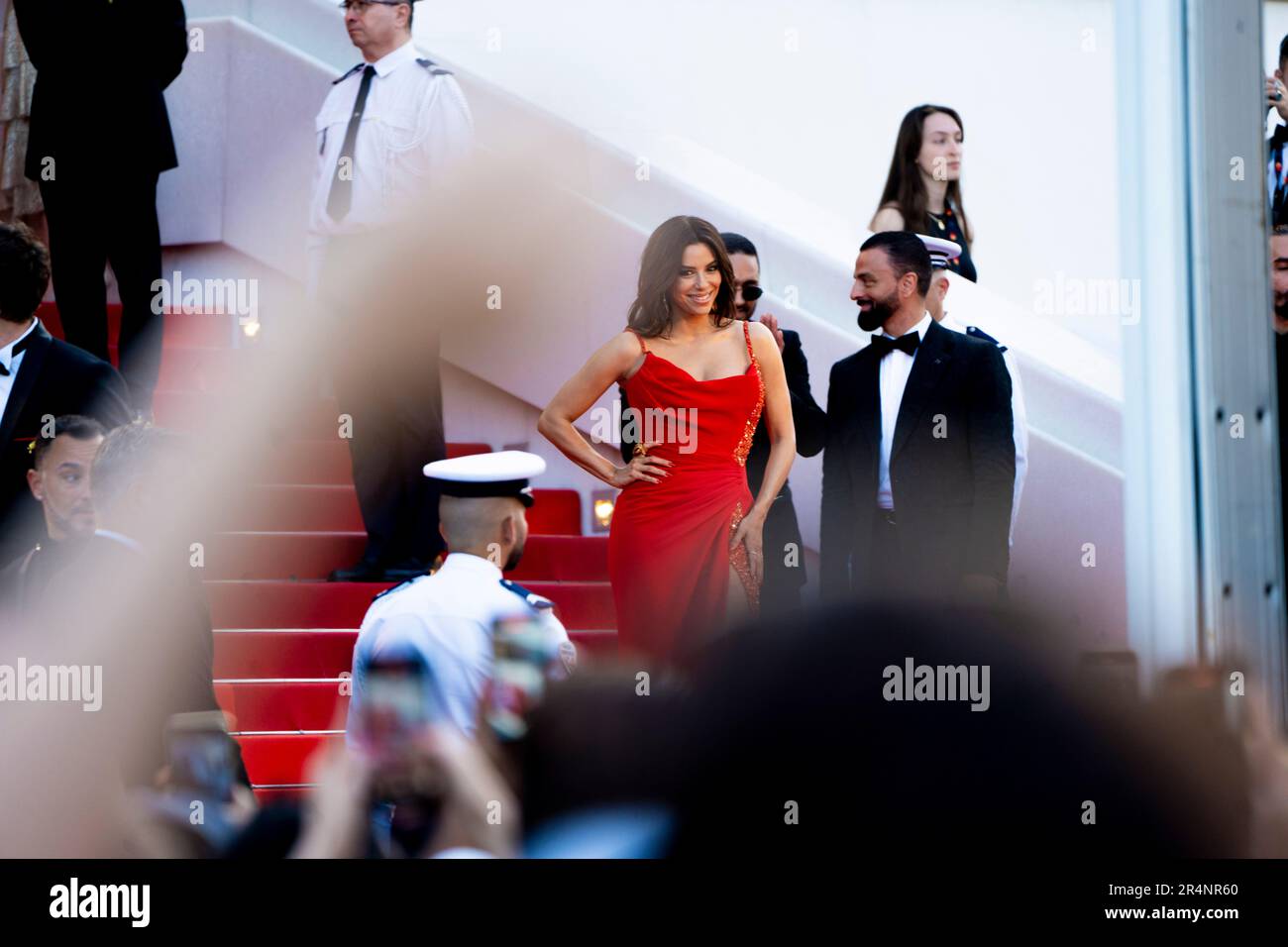 Cannes, Francia, 27th maggio 2023, Eva Longoria partecipa al 76th° festival annuale del cinema di Cannes al Palais des Festivals (Credits photo: Giovanna Onofri) Foto Stock