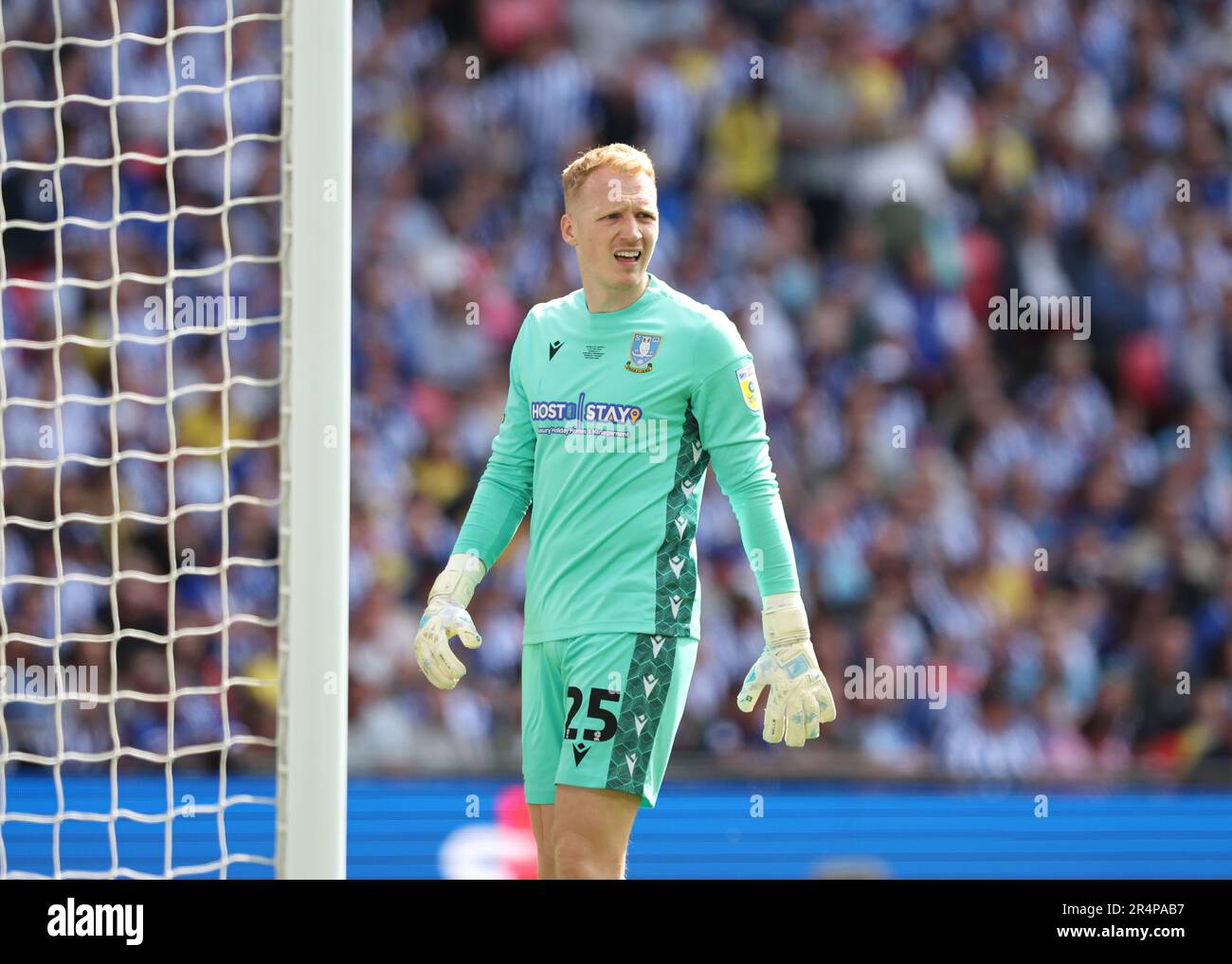 Wembley Stadium, Londra, Regno Unito. 29th maggio, 2023. EFL League One Play Off Football Final, Barnsley vs Sheffield Mercoledì; portiere Cameron Dawson di Sheffield Mercoledì credito: Action Plus Sports/Alamy Live News Foto Stock