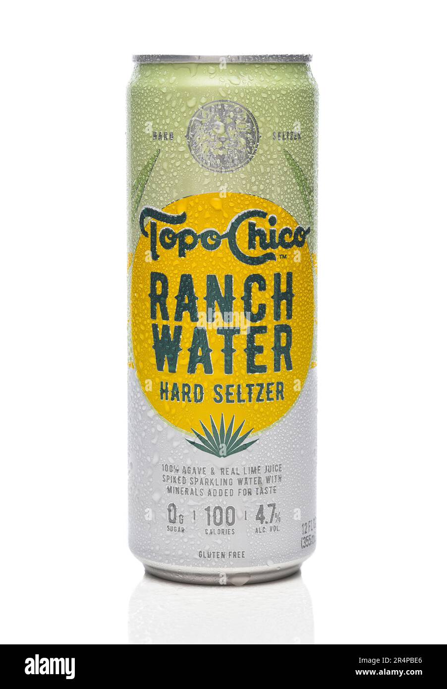 IRIVNE, CALIFORNIA - 29 MAGGIO 20223: Una lattina di topo Chico Ranch acqua Seltzer duro. Foto Stock