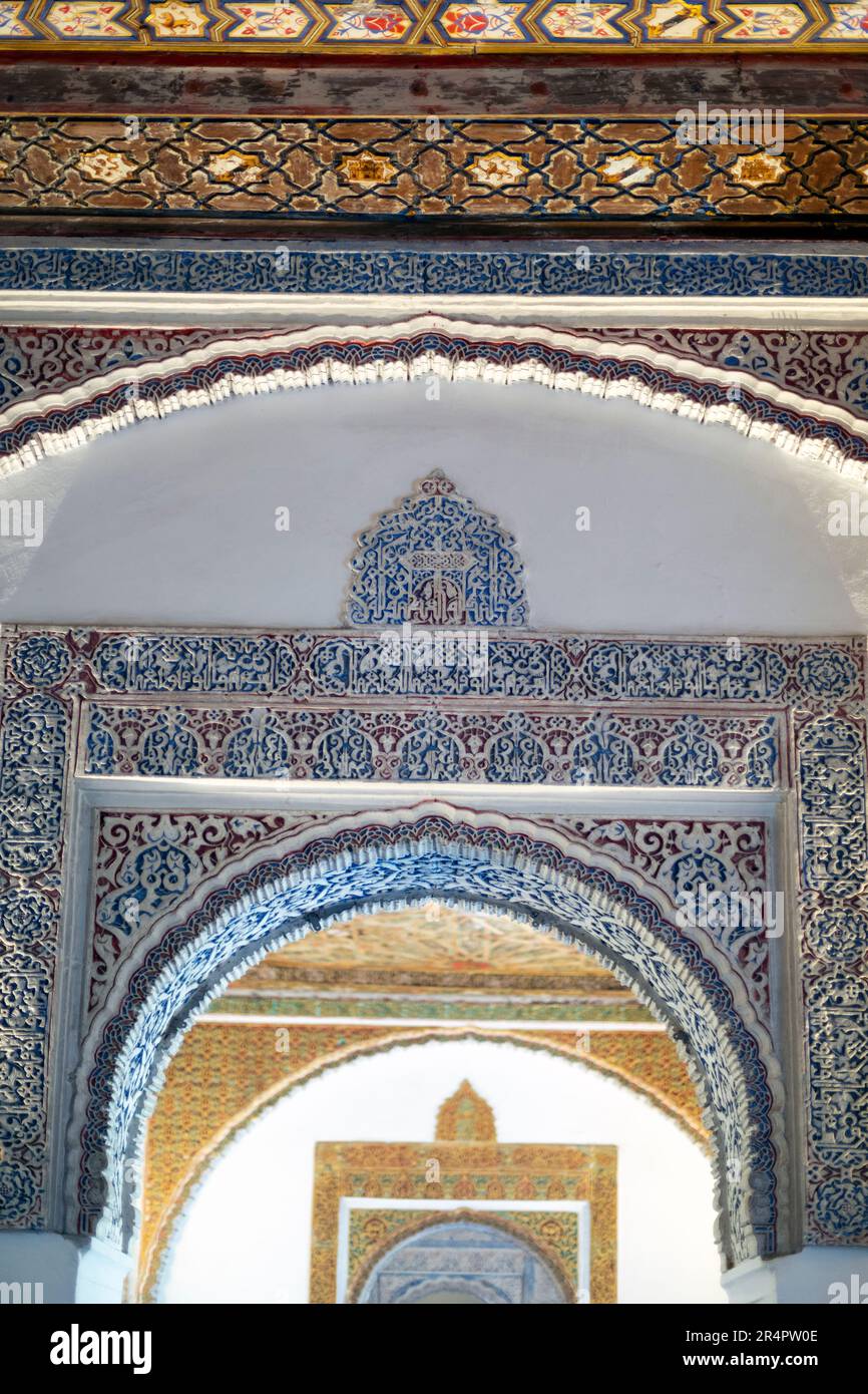 Spagna, Andalusia, Siviglia, l'Alcazar reale di Siviglia, dettagli di architettura Foto Stock