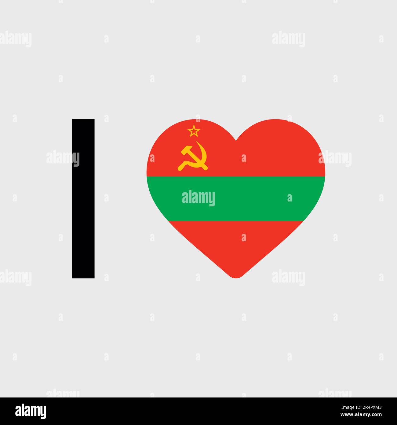 Mi piace Transnistria paese bandiera vettore icona illustrazione Illustrazione Vettoriale