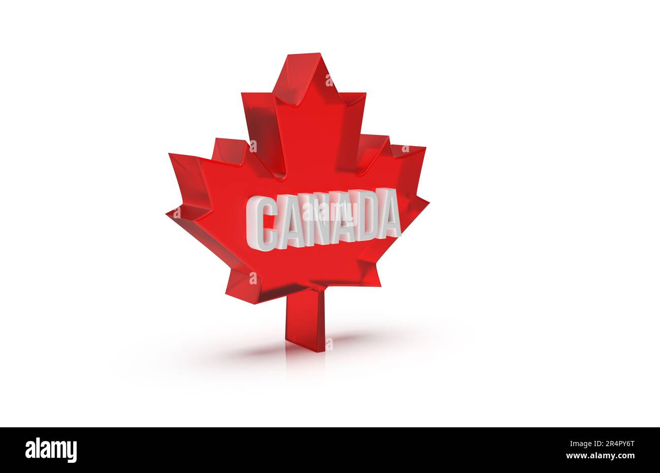 Canada Day 3D rendering illustrazione isolata su sfondo bianco con ombra Foto Stock