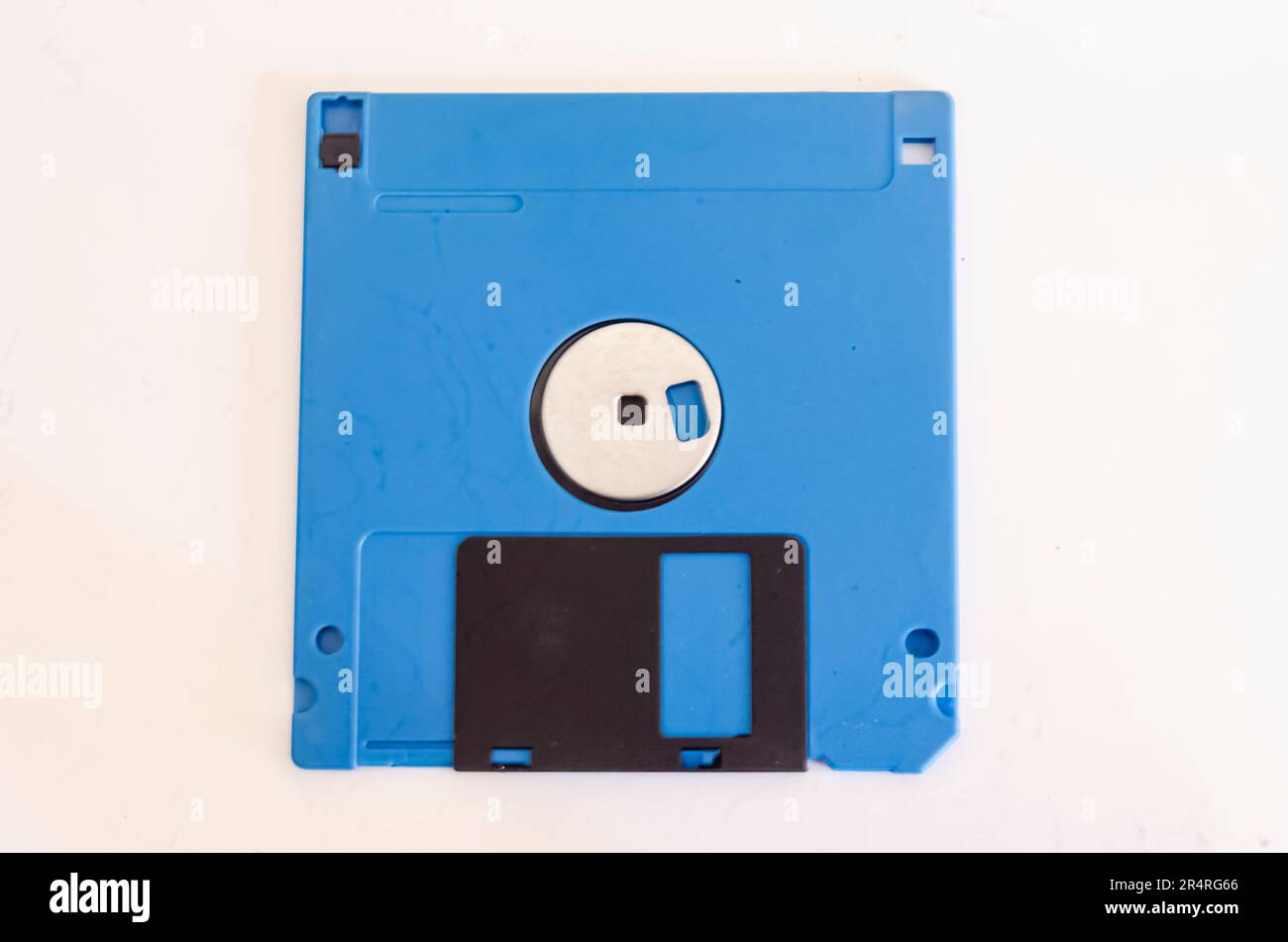 Il retro di Un floppy disk Foto Stock