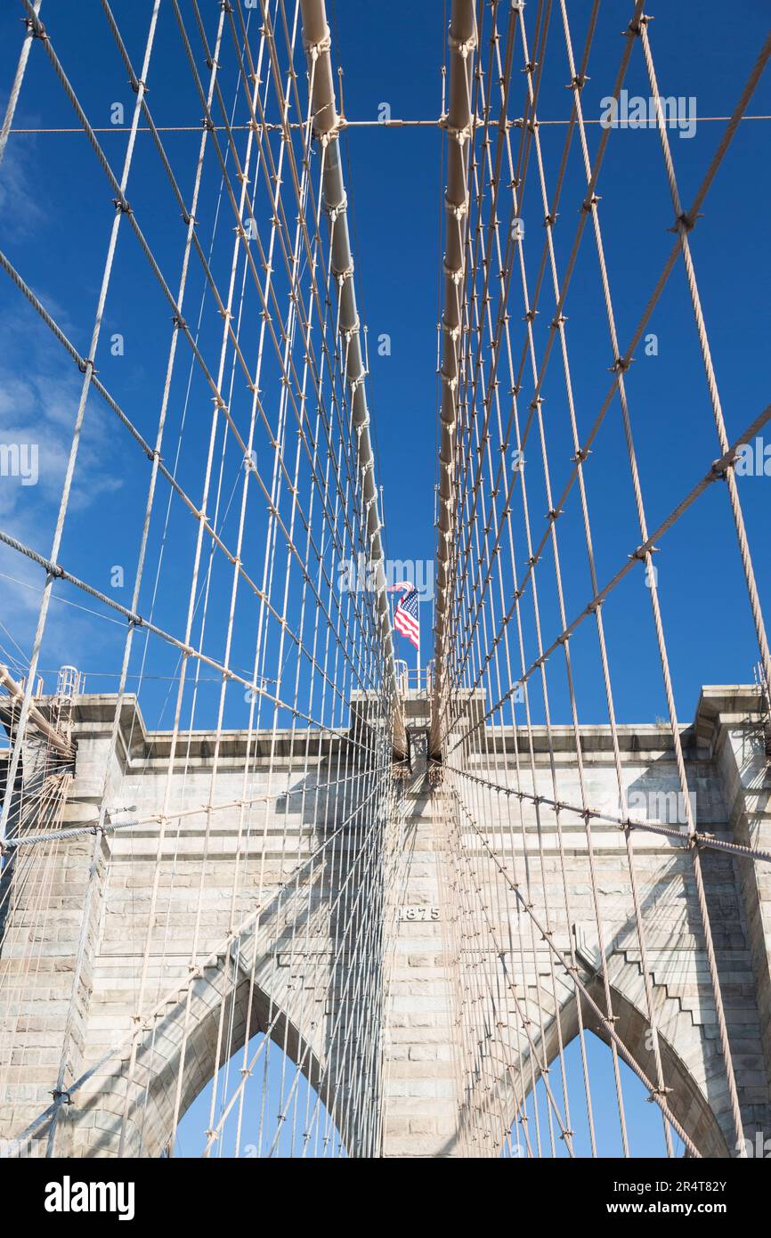 NOI, New York, il Ponte di Brooklyn. Foto Stock
