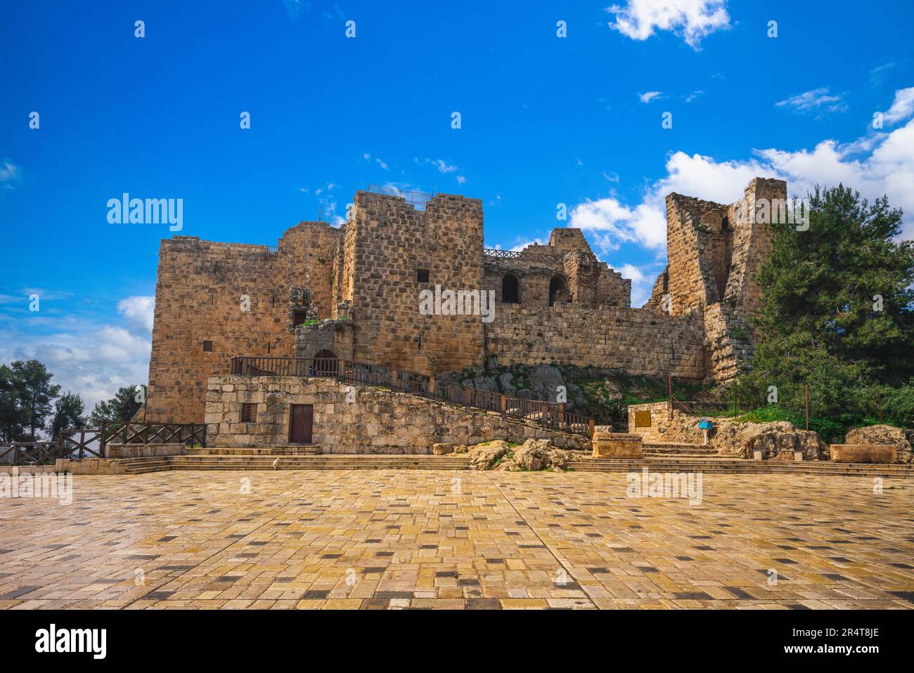 Ajloun Castello, QA lat ar-Rabad, nel nord della giordania Foto Stock