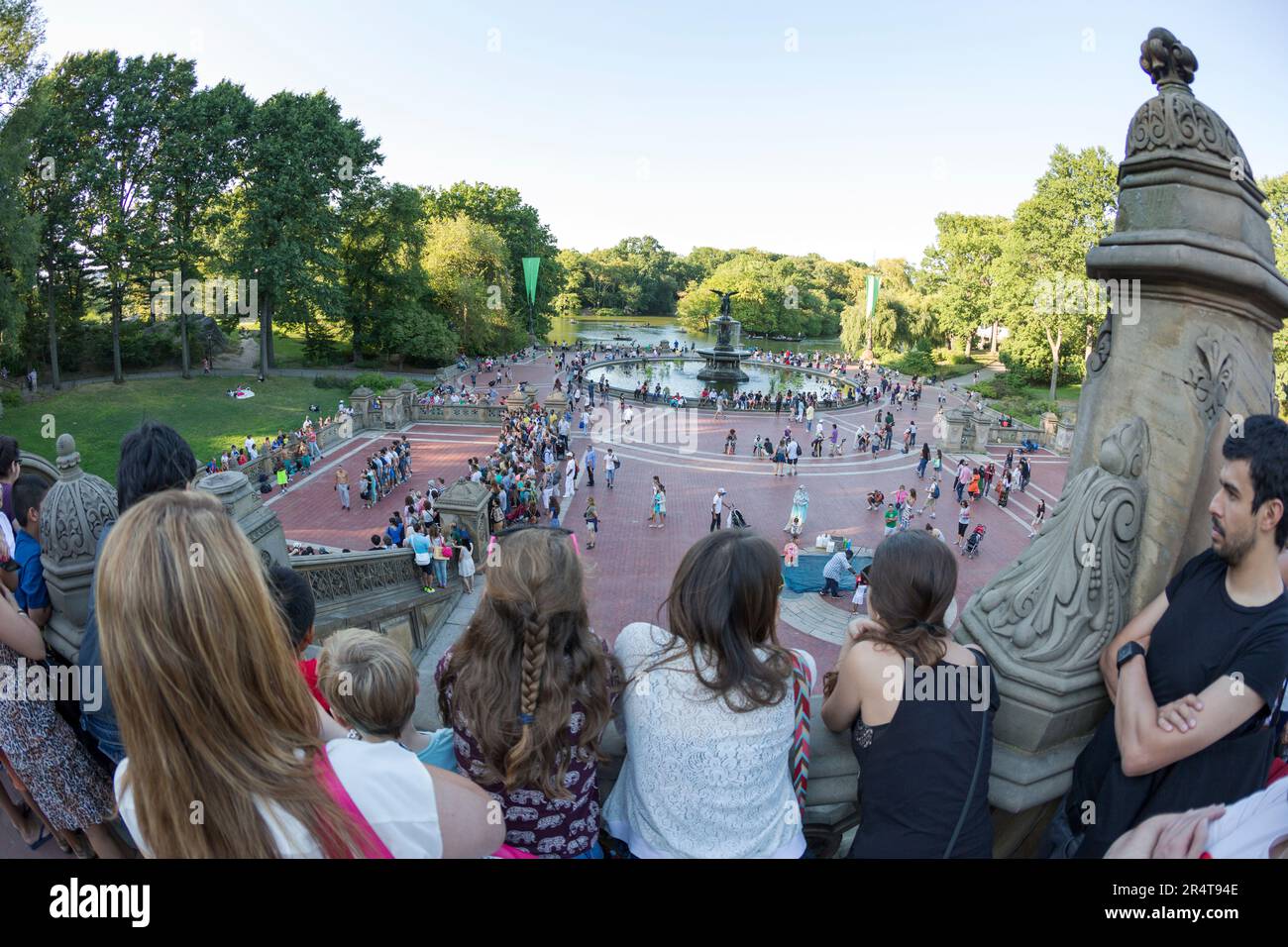 US, New York, Bethesda Fountain Terrace, Central Park. Foto Stock