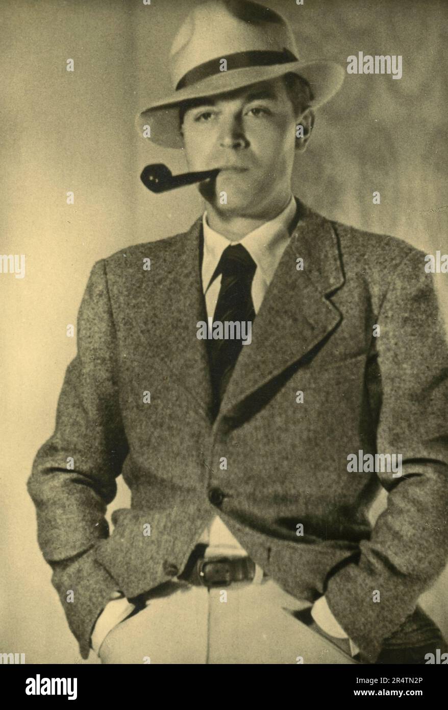 Attore e regista tedesco Gustav Fröhlich, 1940s Foto Stock