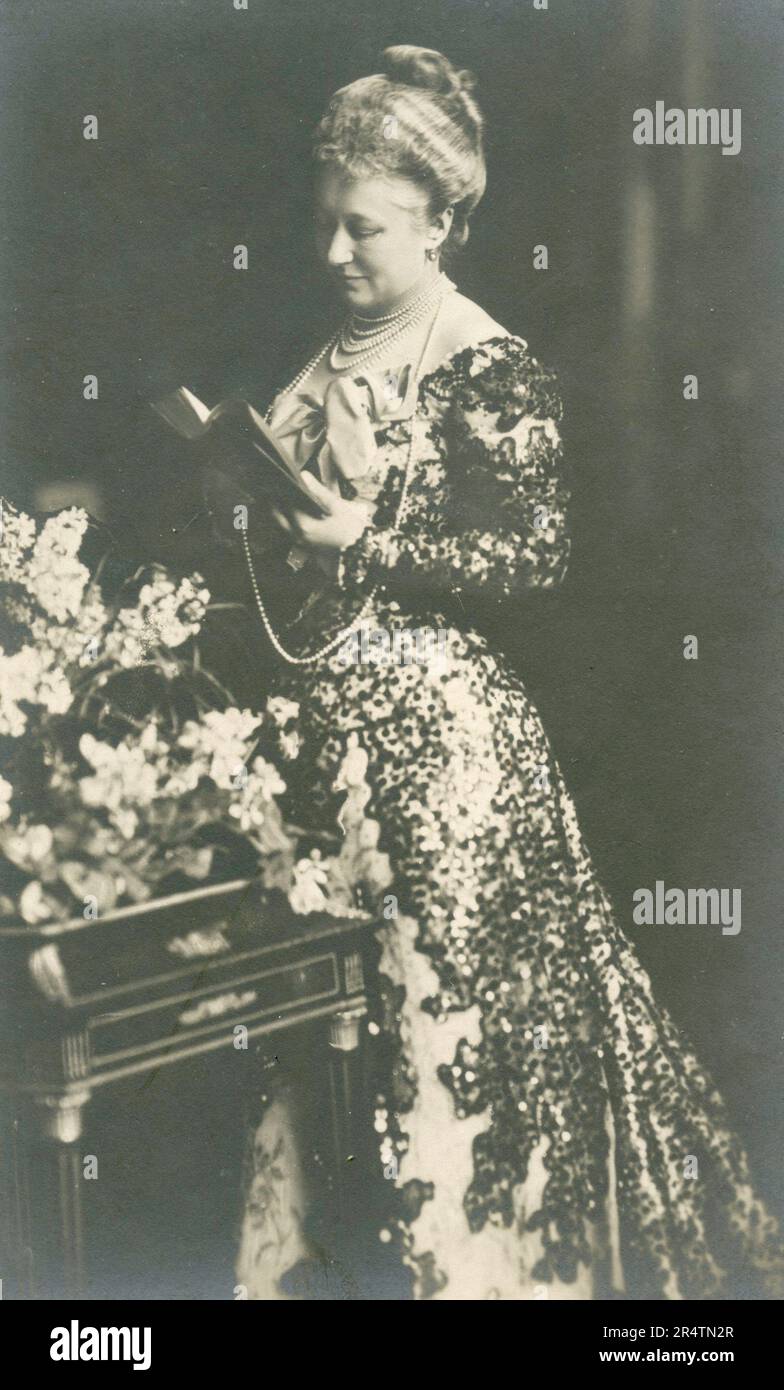 Imperatrice di Russia Aleksandra Fedorovna Romanova, moglie dello zar Nicola II, 1900s Foto Stock