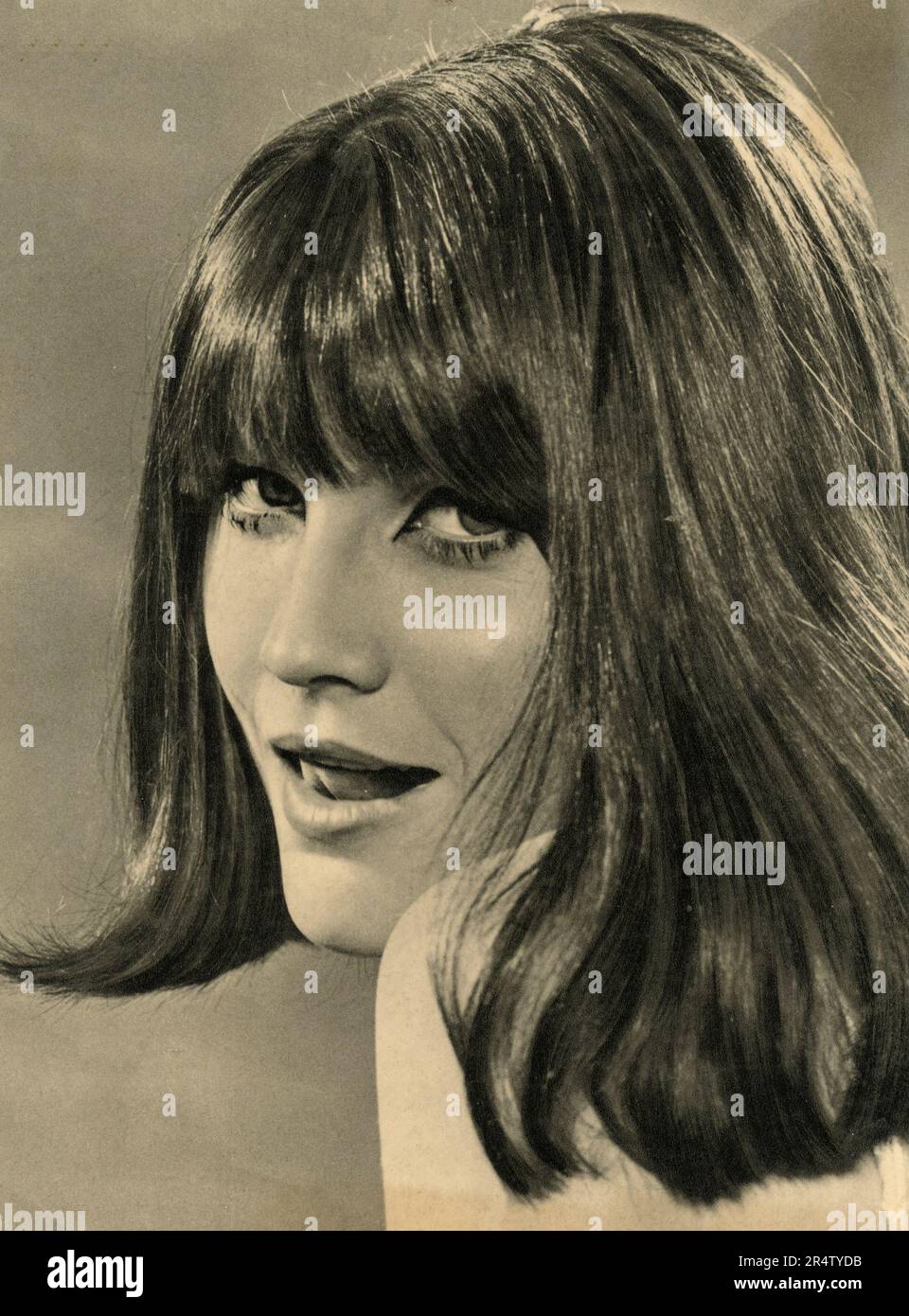 Ritratto della cantante pop inglese Sandie Shaw, Italia 1969 Foto Stock