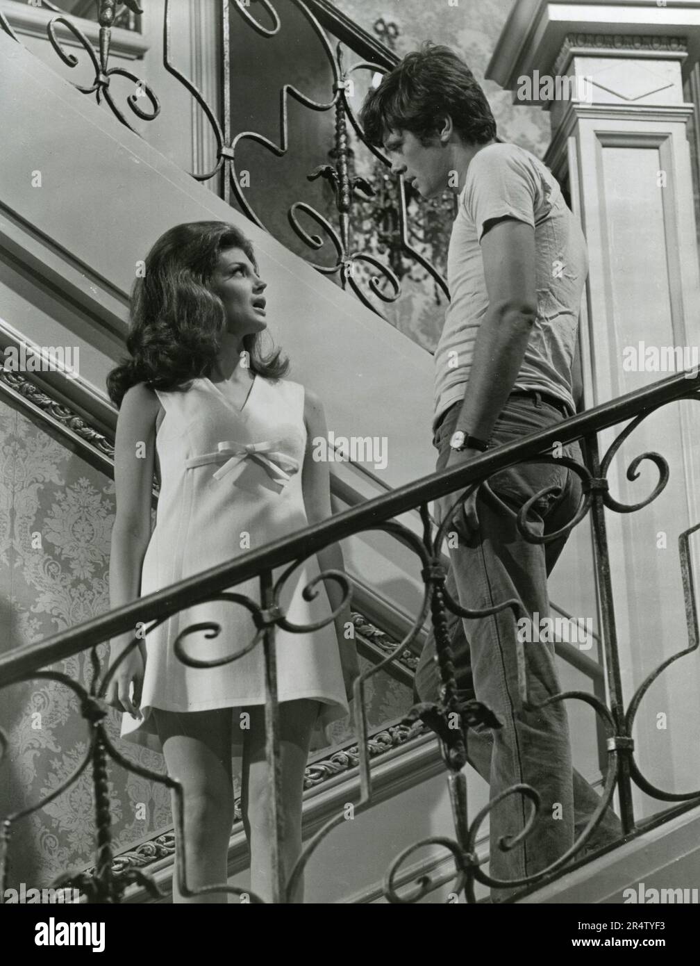 L'attore canadese Michael Sarrazin e l'attrice Gayle Hunnicutt nel film Eye of the Cat, USA 1969 Foto Stock