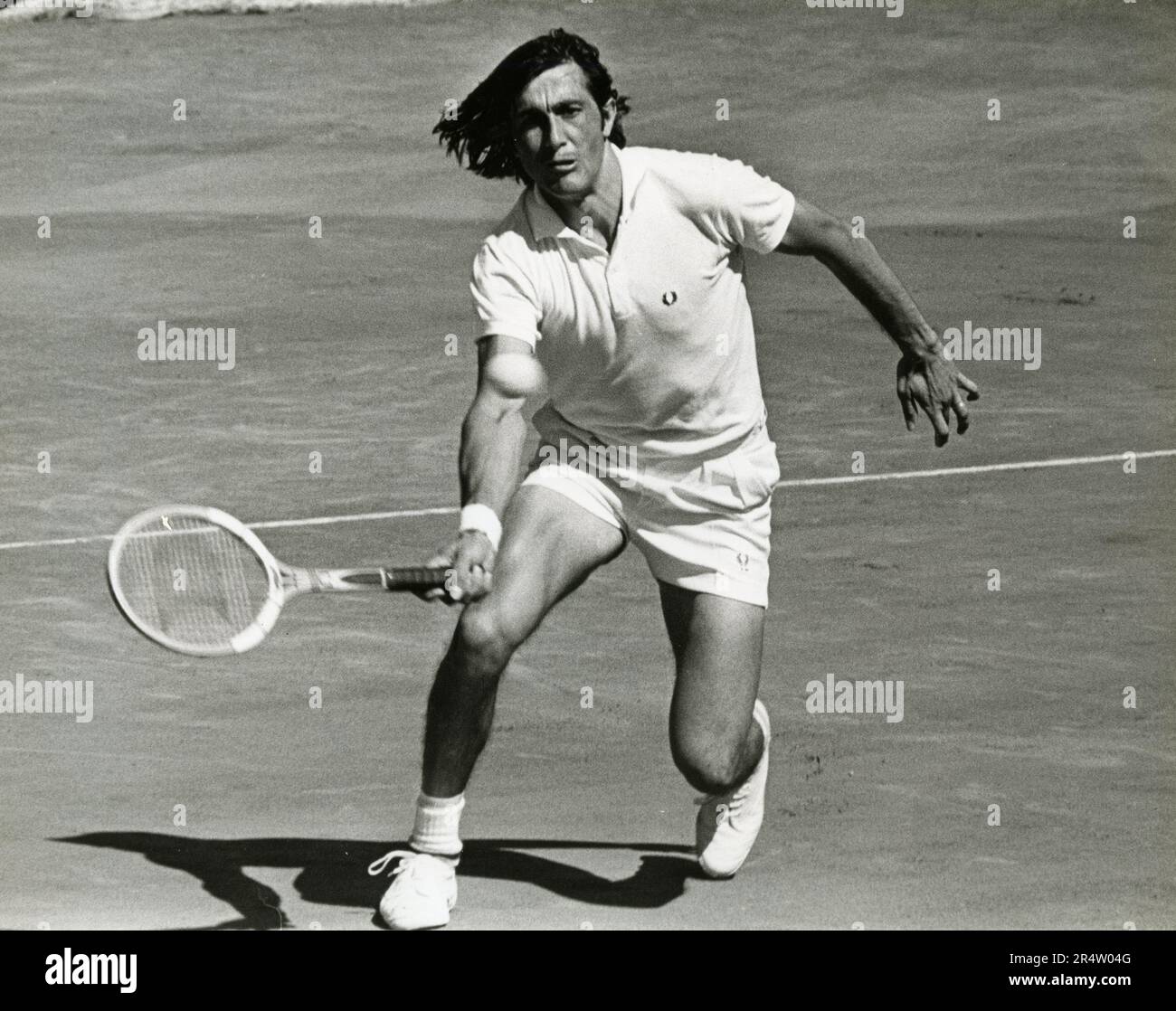 Tennista rumeno Ilie Nastase, 1970s Foto Stock