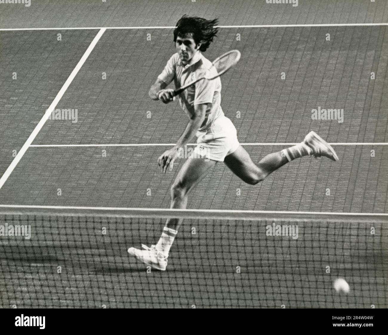 Tennista rumeno Ilie Nastase, 1970s Foto Stock