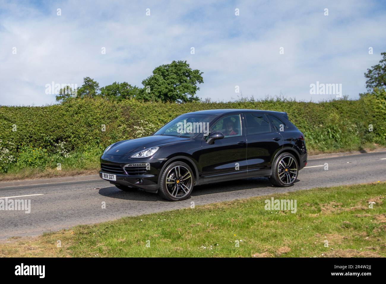 Porsche Cayenne V6 D Tiptronic, Car SUV Diesel 2967 cc al Capesthorne Hall Cheshire Classic Show, 2023 Foto Stock