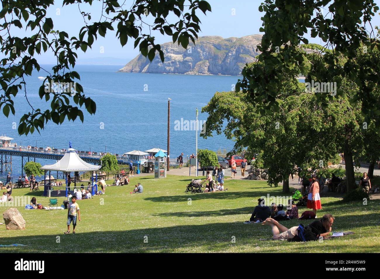 Happy Valley a Llandudno Foto Stock