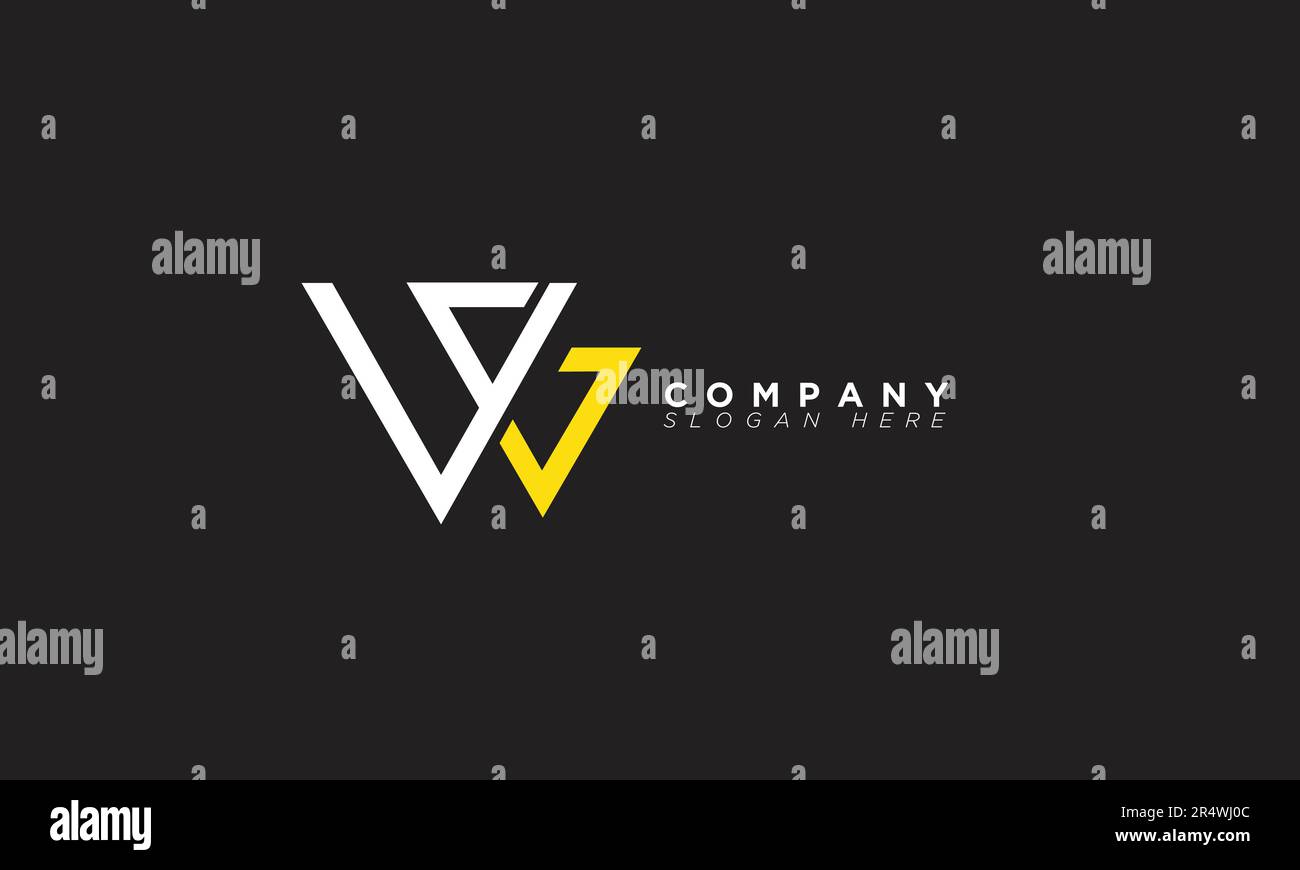 Lettere alfabetiche VG iniziali Logo monogramma GV, V e G. Illustrazione Vettoriale