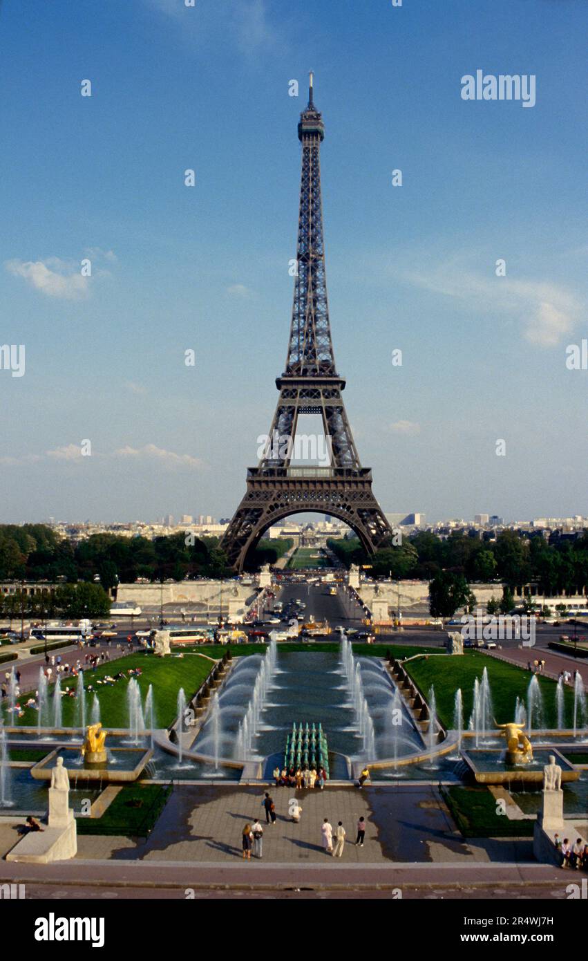 Francia. Parigi. Torre Eiffel. Foto Stock