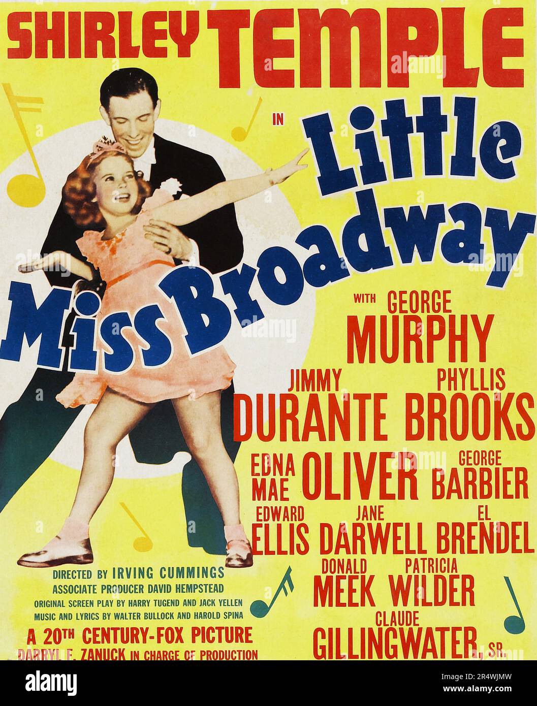 Little Miss Broadway è un 1938 American film musicale diretto da Irving Cummings. La sceneggiatura è stata scritta da Harry Tugend e Jack Yellen. La star di film Shirley Temple in una storia su una scena teatrale boarding House e i suoi occupanti, ed era originariamente intitolato piccola signora di Broadway. Foto Stock