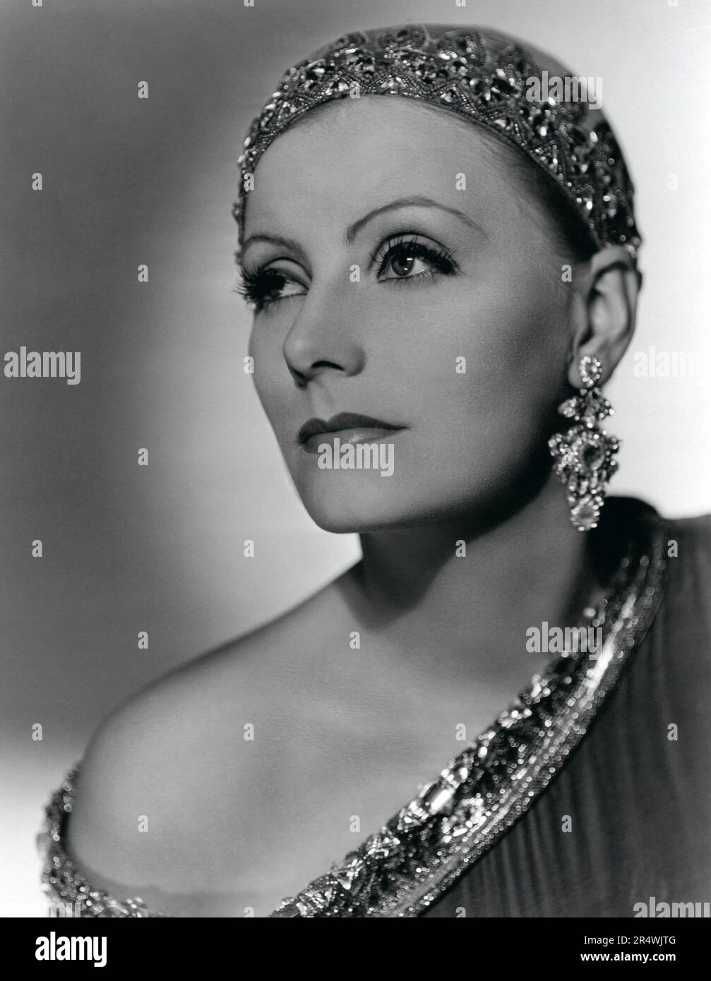 Fotografia di Greta Garbo (1905-1990) Swedish Film attrice durante la Hollywood in silenzio e periodo classico. Datata 1931 Foto Stock