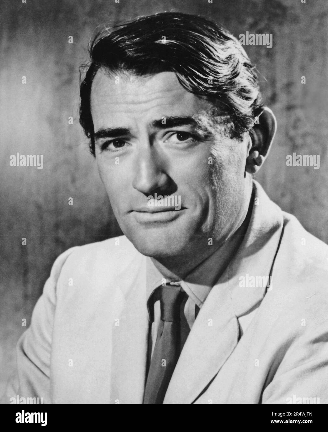 Fotografia di Gregory Peck (1916-2003) attore americano. Datata 1966 Foto Stock