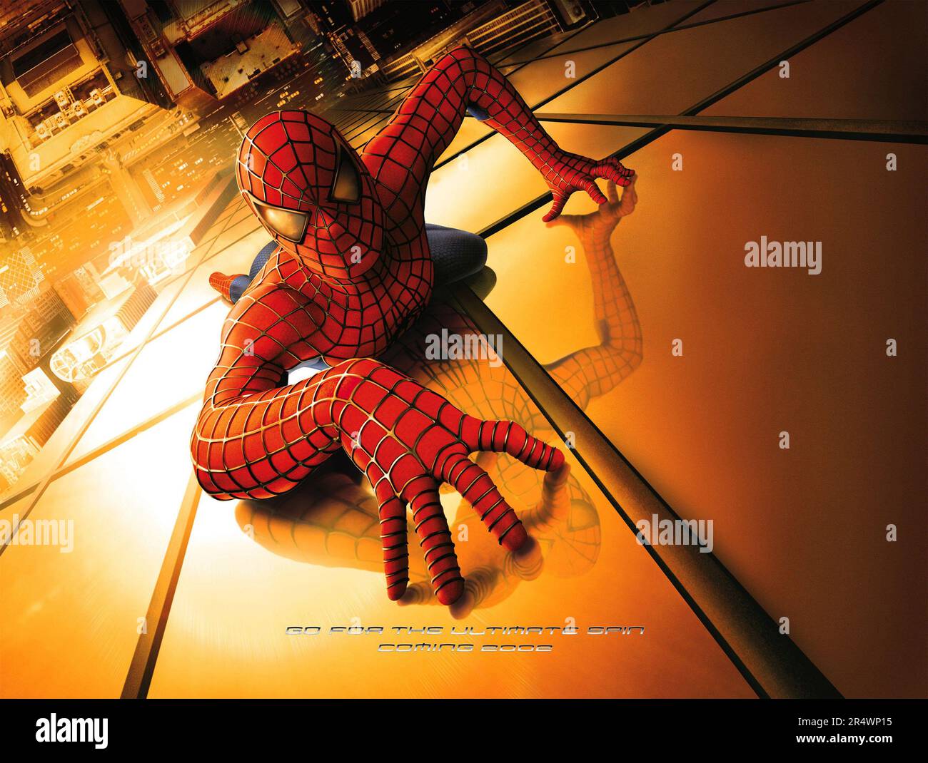 Spider man anno : 2002 USA regista : Sam Raimi Tobey Maguire Key Art Foto Stock