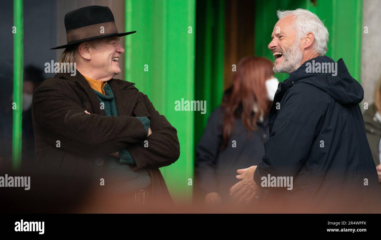 The Banshees of Inisherin anno : 2022 Irlanda Regno Unito USA regista : Martin McDonagh Brendan Gleeson, Martin McDonagh Tiro immagine Foto Stock