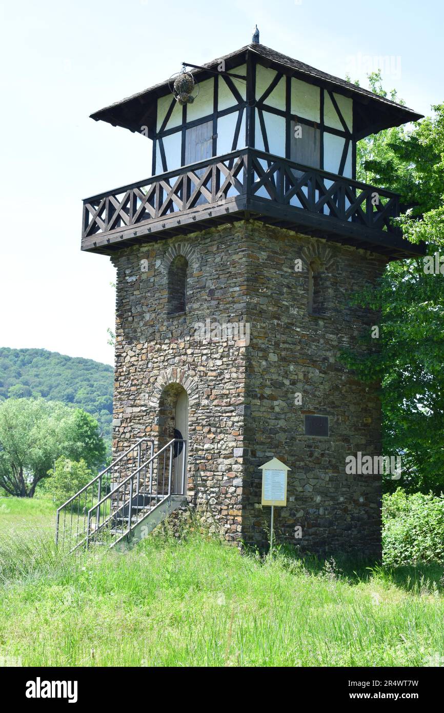 Roman Border Tower Foto Stock