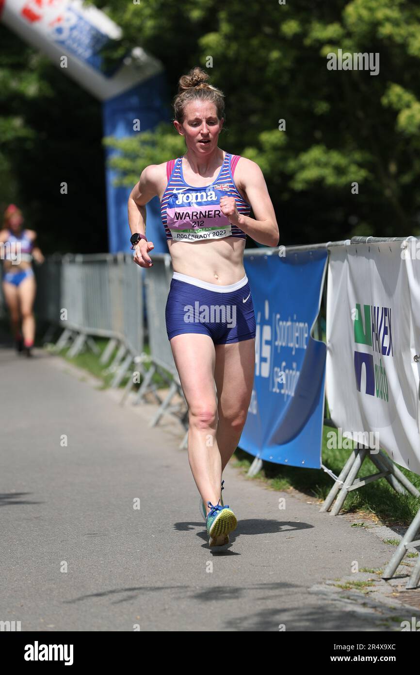 Heather WARNER (Nee Lewis) nelle 20km Donne del Campionato europeo di Race Walking Team 2023 Foto Stock