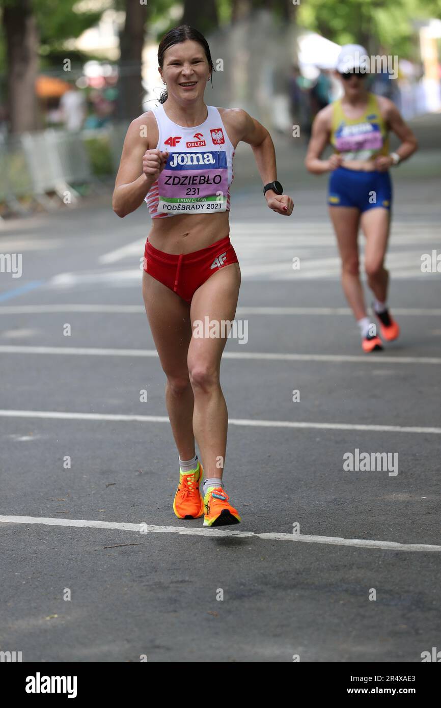 Katarzyna ZDZIEBŁO nelle 20km Donne al Campionato europeo di Race Walking Team 2023 Foto Stock