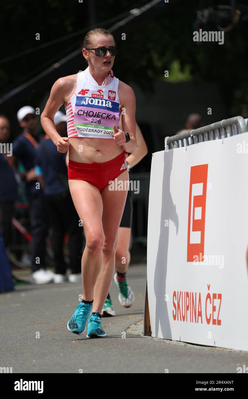Olga CHOJECKA nelle 20km Donne al Campionato europeo di Race Walking Team 2023 Foto Stock