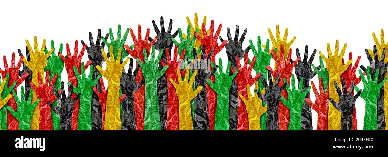 Festa della libertà e celebrazione del 19 giugno come festa commemorativa della fine della schiavitù come concetto di giustizia sociale o emancipazione e afro Foto Stock