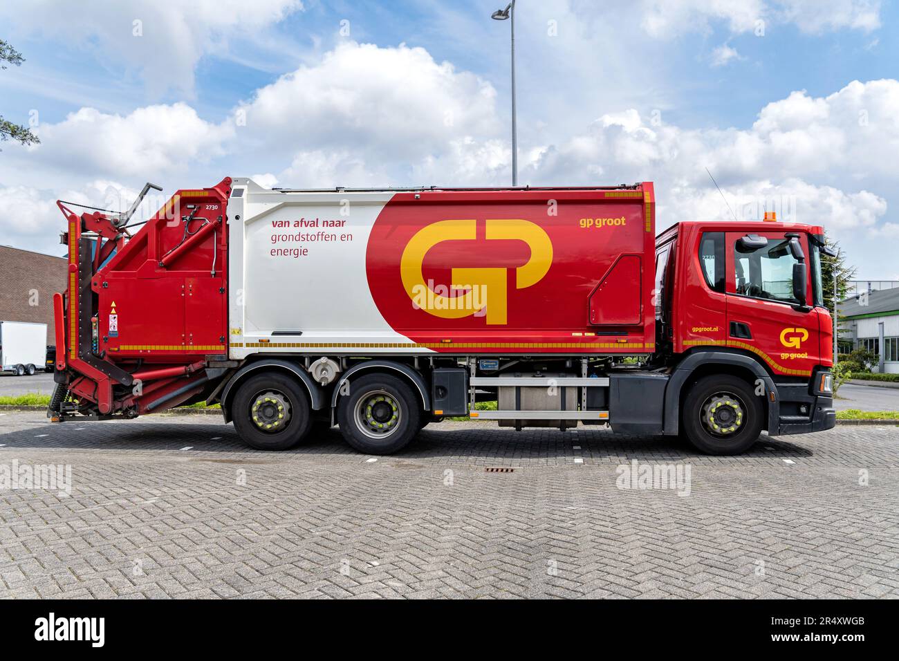 carretto per la polvere gp groot a Emmeloord, Paesi Bassi Foto Stock