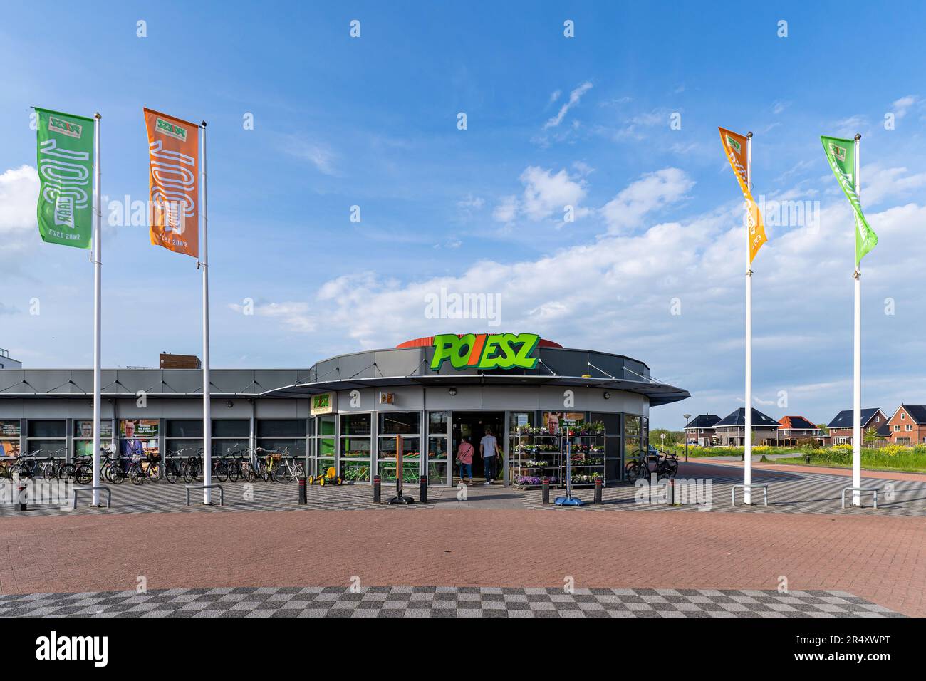 Supermercato Poiesz a Lemmer, Paesi Bassi Foto Stock