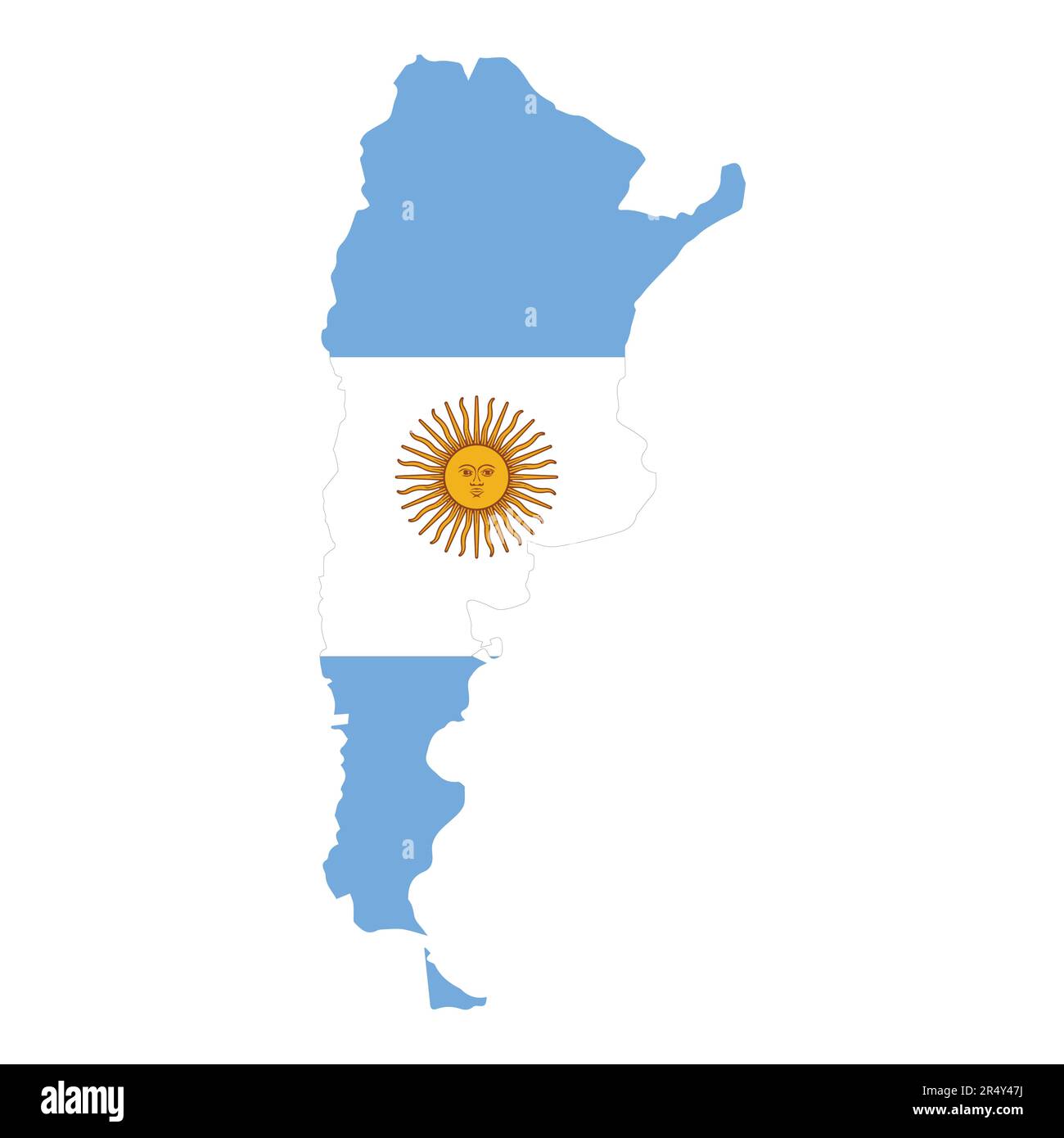 Illustrazione vettoriale della mappa argentina bandiera nazionale del concetto nazionalista argentino Illustrazione Vettoriale