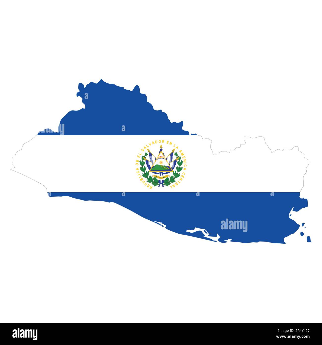 El Salvador mappa e bandiera vettore illustrazione logo e icona Illustrazione Vettoriale