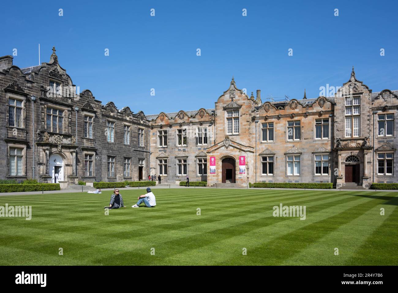 St Andrews University - The Quad - St Andrews, Scozia, Regno Unito Foto Stock
