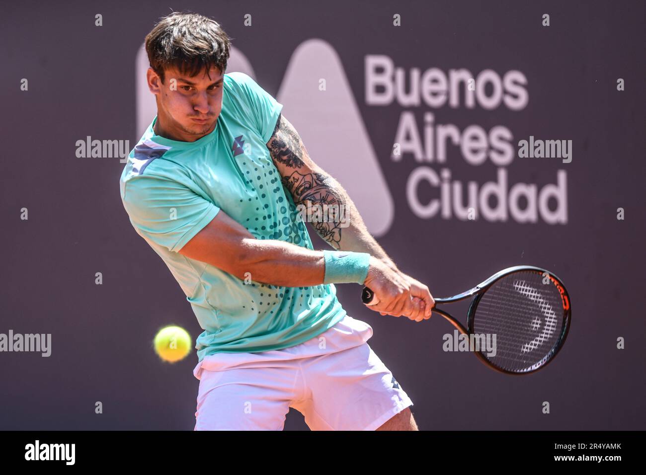 Camilo Ugo Carabelli (Argentina). Buenos Aires Racket Club Challenger. Foto Stock
