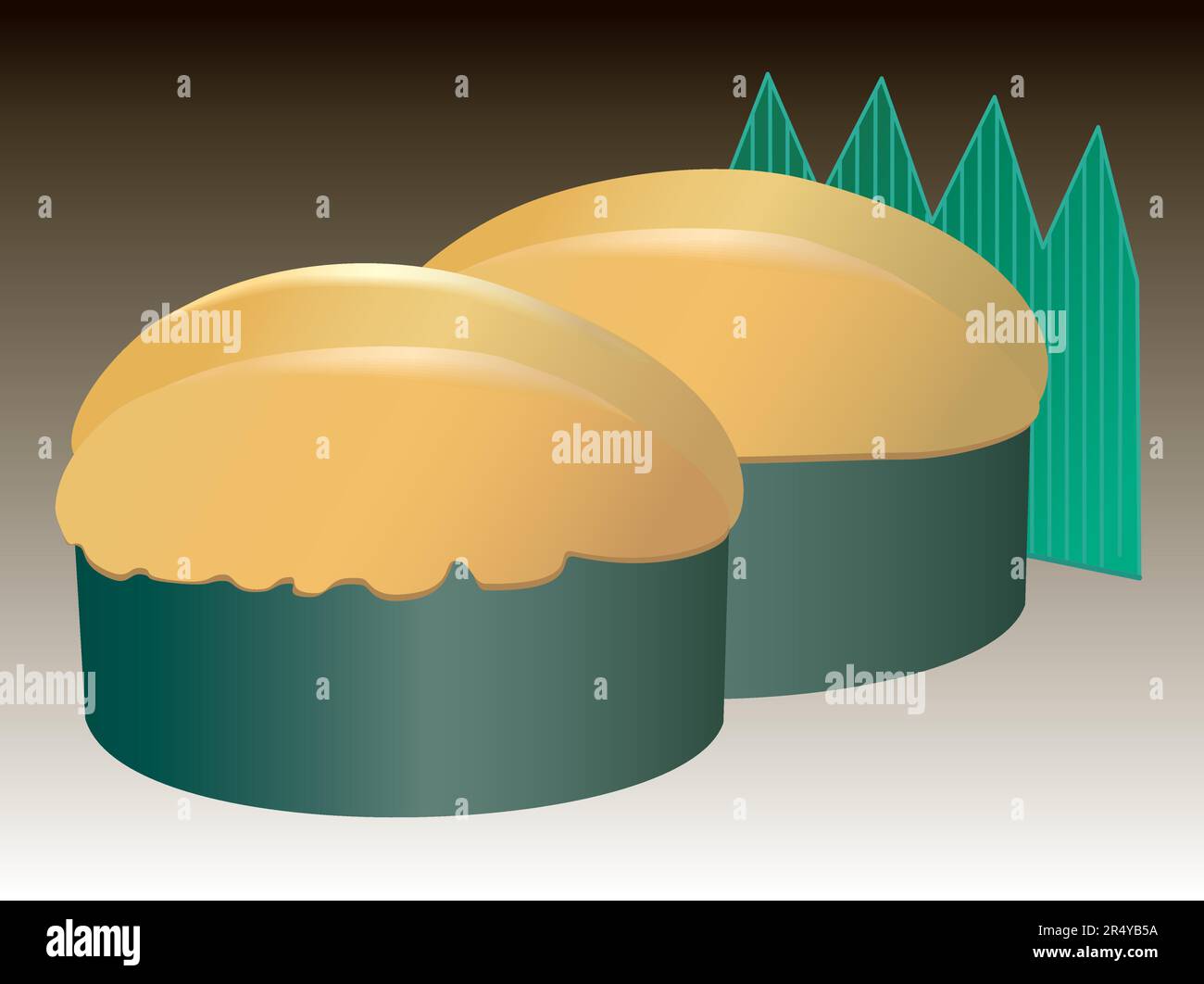 Sushi gunkan, uni (uova di riccio di mare) Illustrazione Vettoriale