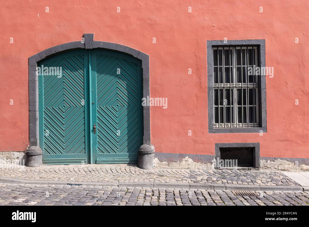 Dettagli dell'edificio, Coblenza, Germania Foto Stock