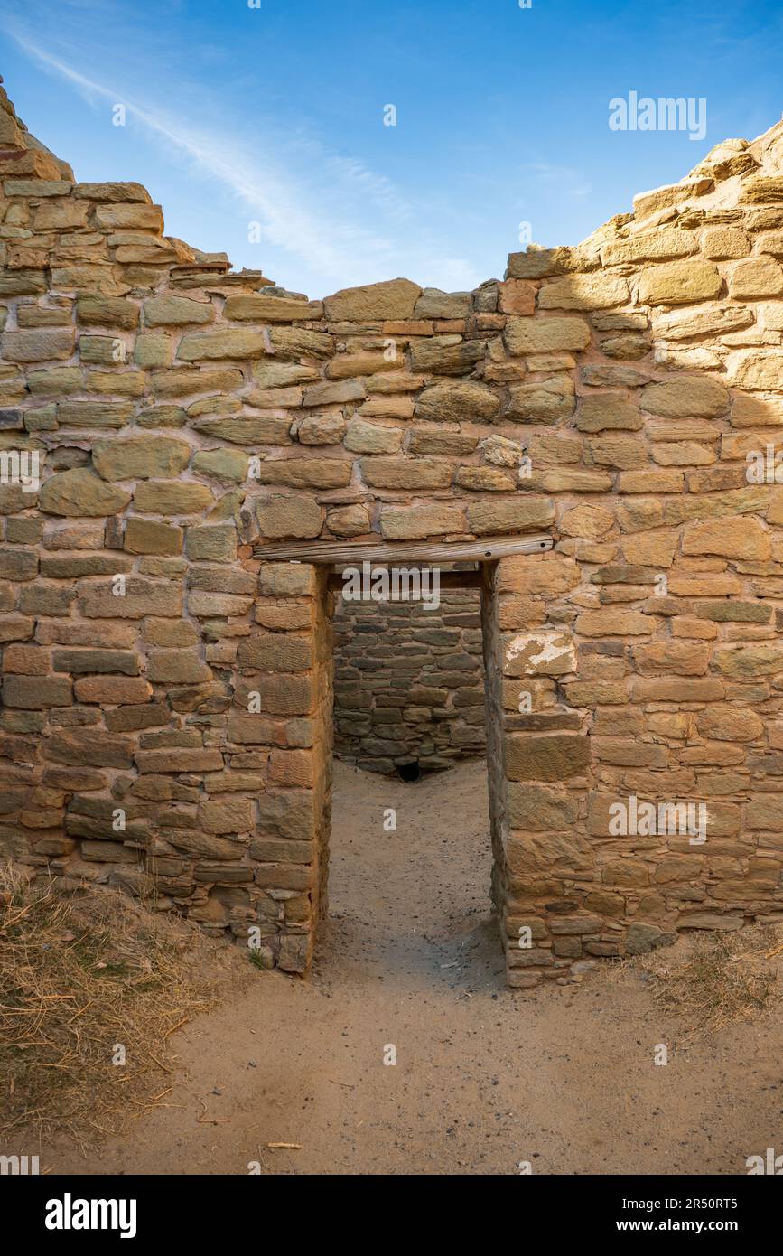 Aztec Ruins National Monument nel New Mexico nord-occidentale Foto Stock