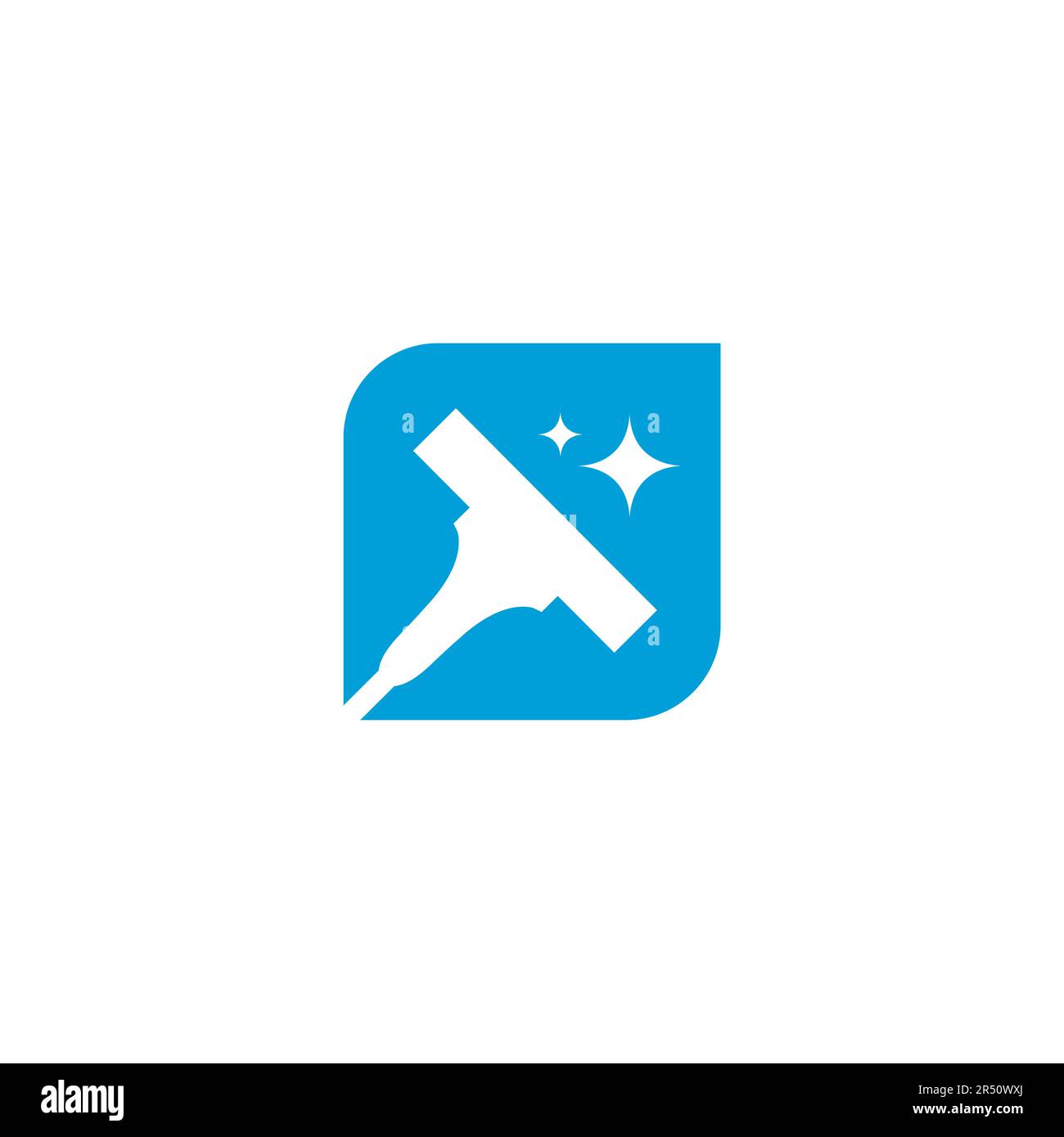 Modello vettoriale logo pulizia. Questo logo è adatto per le aziende Illustrazione Vettoriale