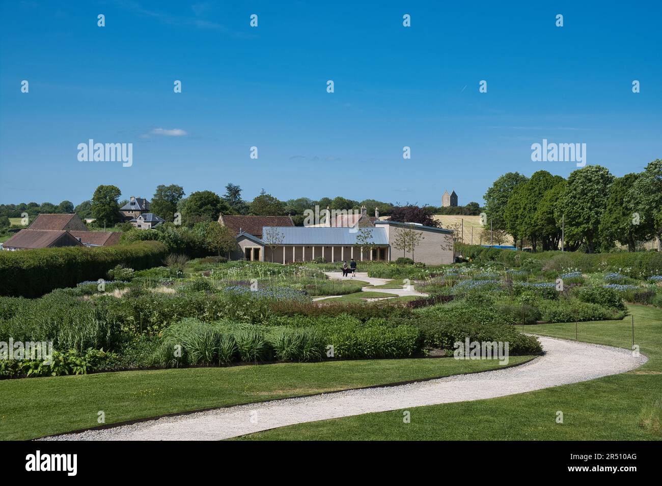Giardini presso il complesso Hauser & Wirth nel Somerset Foto Stock