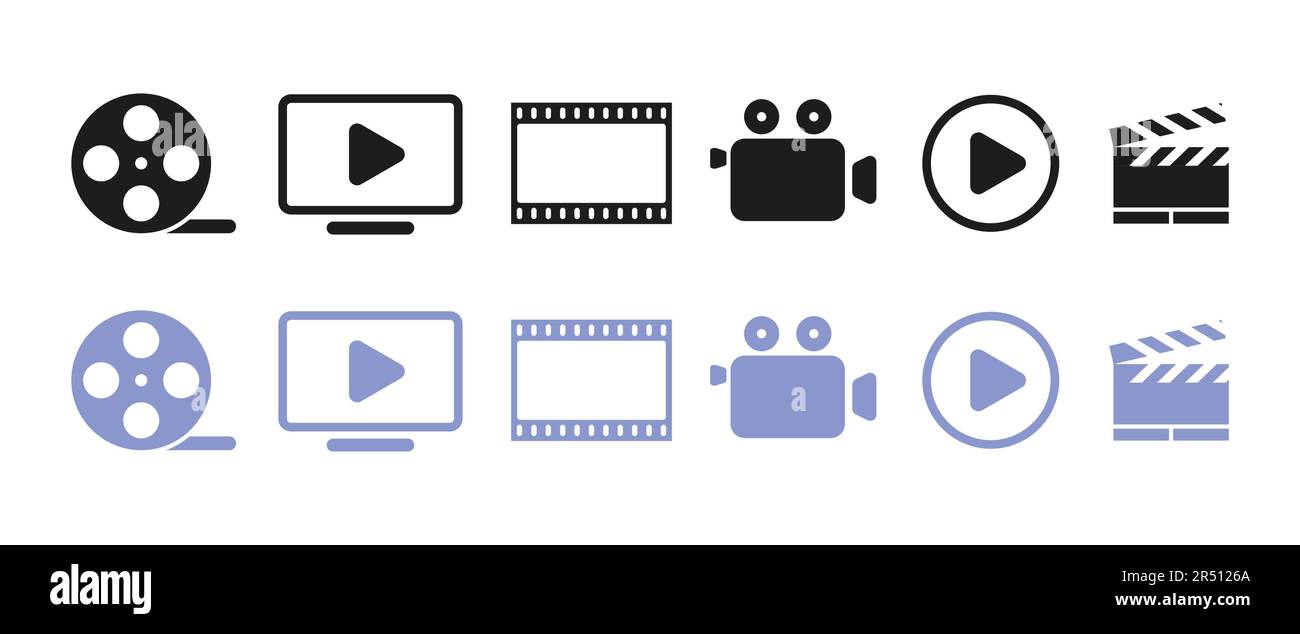 Streaming di film online e visione di film su Internet. Streaming di film, film online, cinema su Internet. Illustrazione Vettoriale
