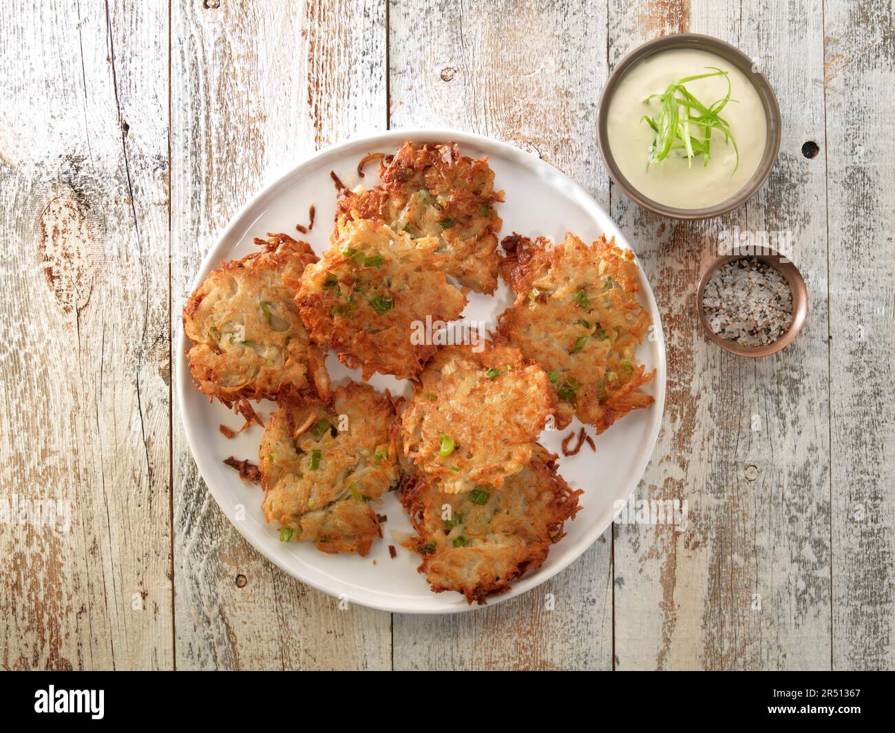 Lacchette di cipolla primaverile Foto Stock