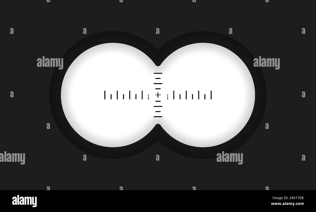 Guarda da vicino il mondo che ti circonda con questo binocolo elegante e affidabile. Che tu sia un appassionato di natura, un appassionato di sport o un appassionato. Illustrazione Vettoriale