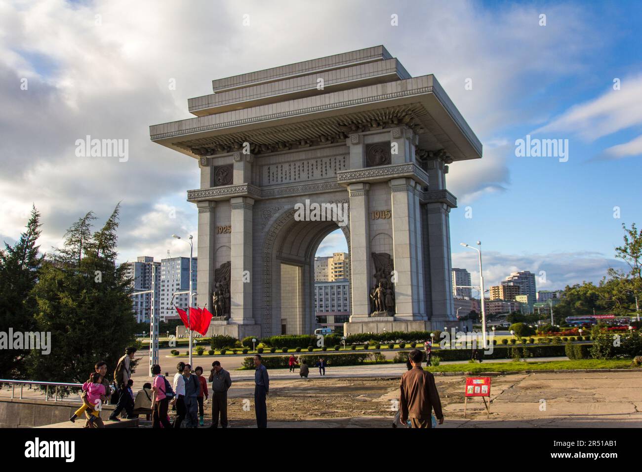 Arco di Trionfo di Kim il Sung, Pyongyang, Corea del Nord Foto Stock