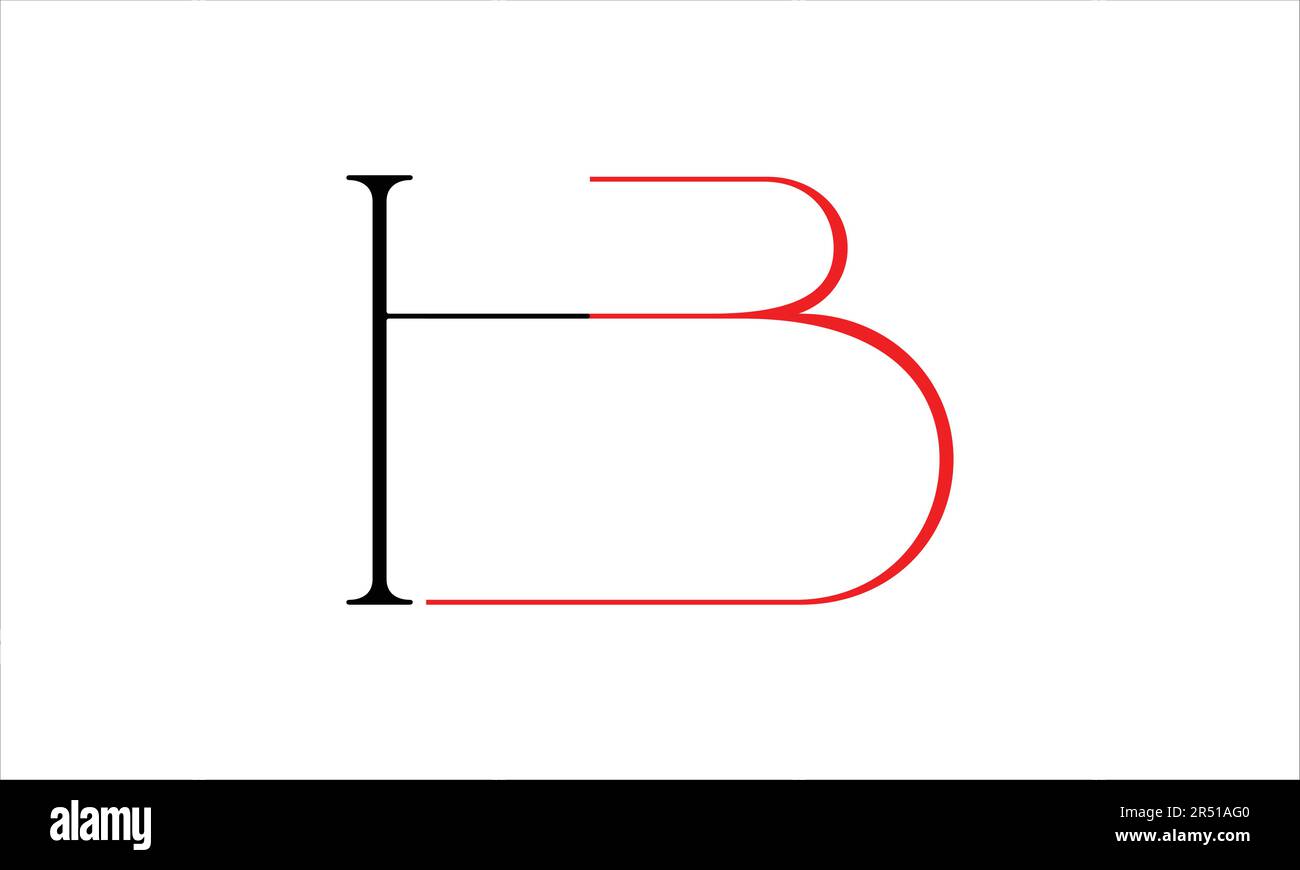 HB BH H B Design del logo vettoriale della lettera iniziale Illustrazione Vettoriale