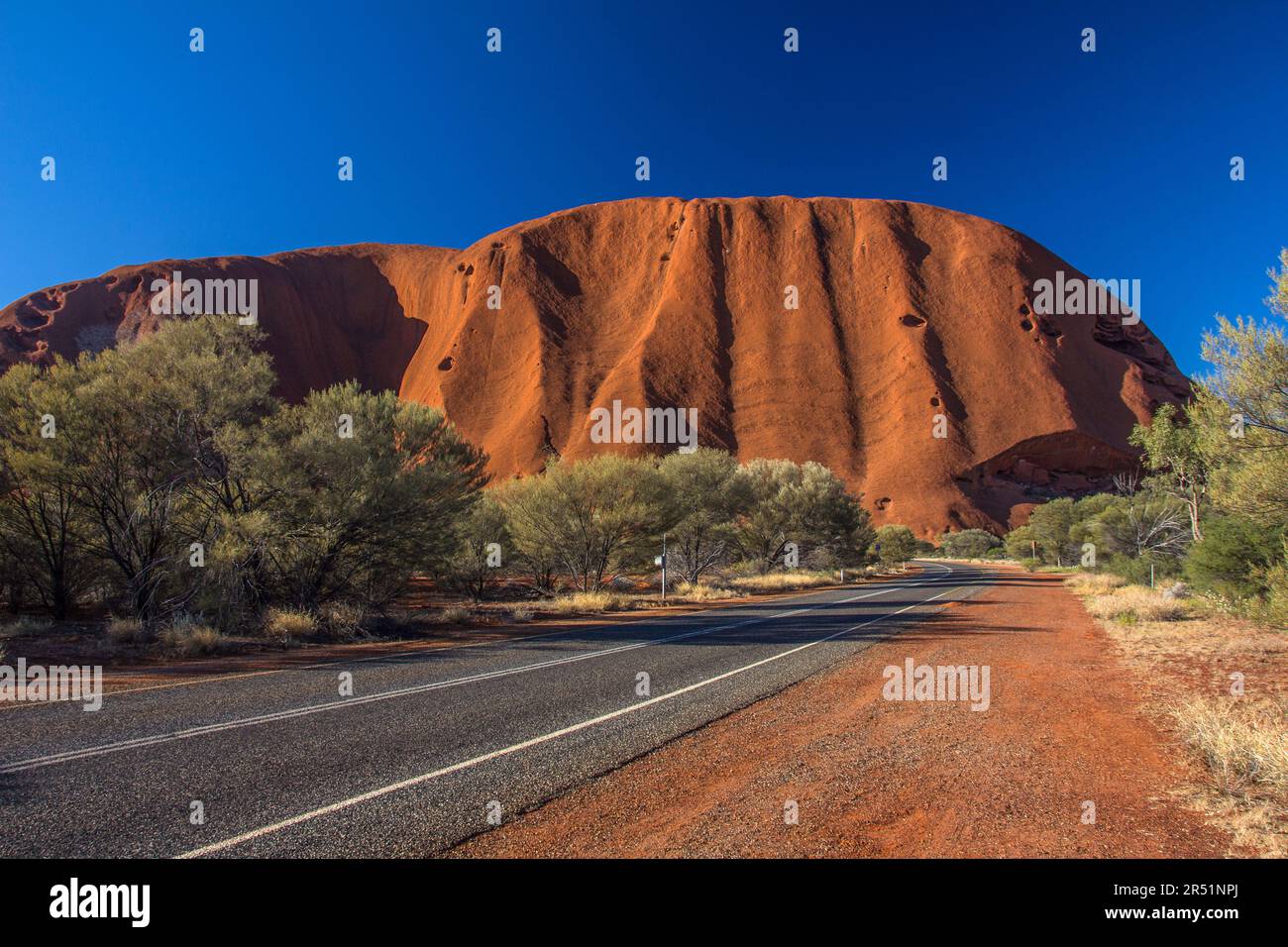 Ayers Rock, Uluru, Australia, Centro Rosso Foto Stock