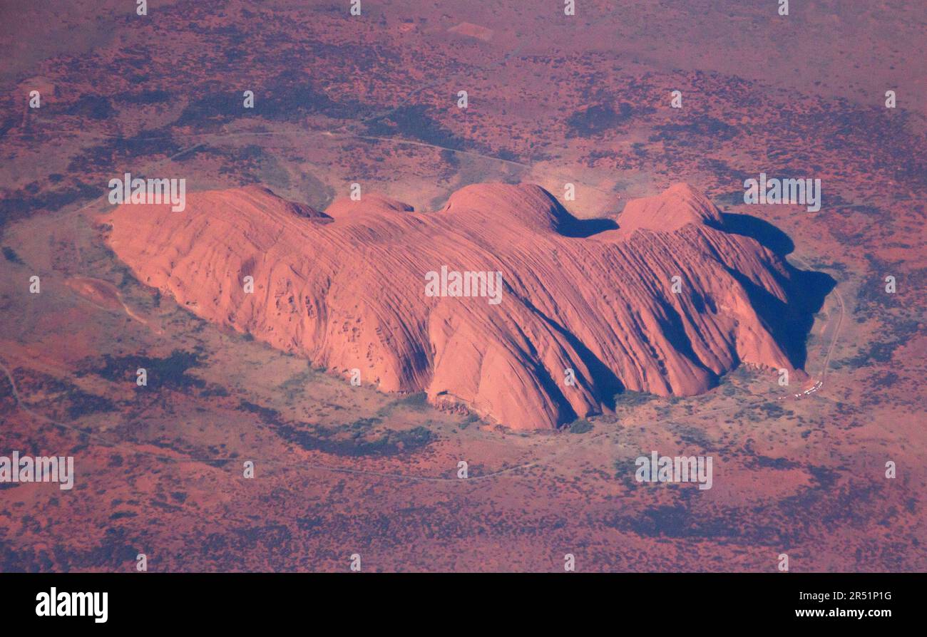 Ayers Rock, Uluru, Australia, Centro Rosso Foto Stock