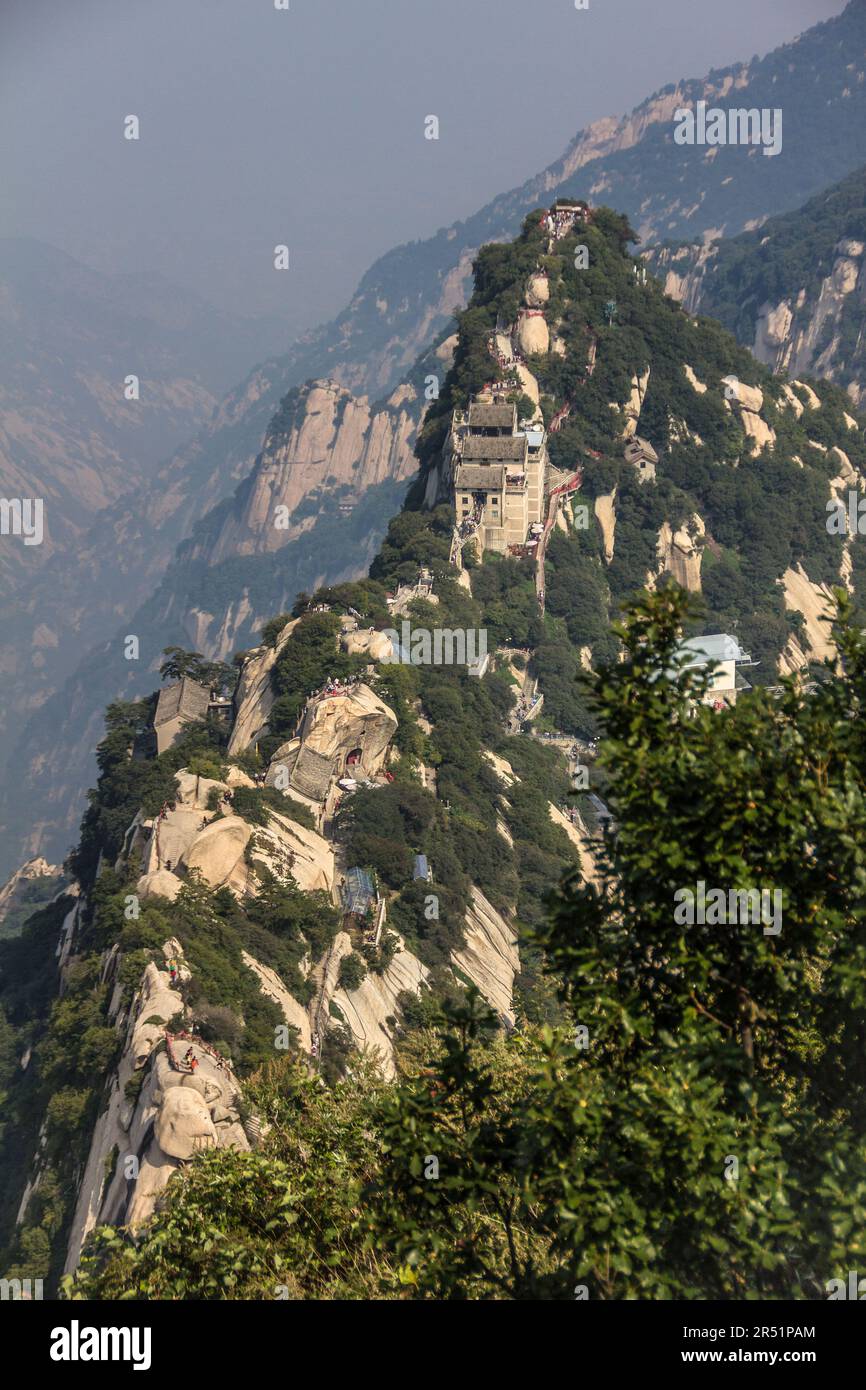 Montagna sacra di Huashan, Cina Foto Stock