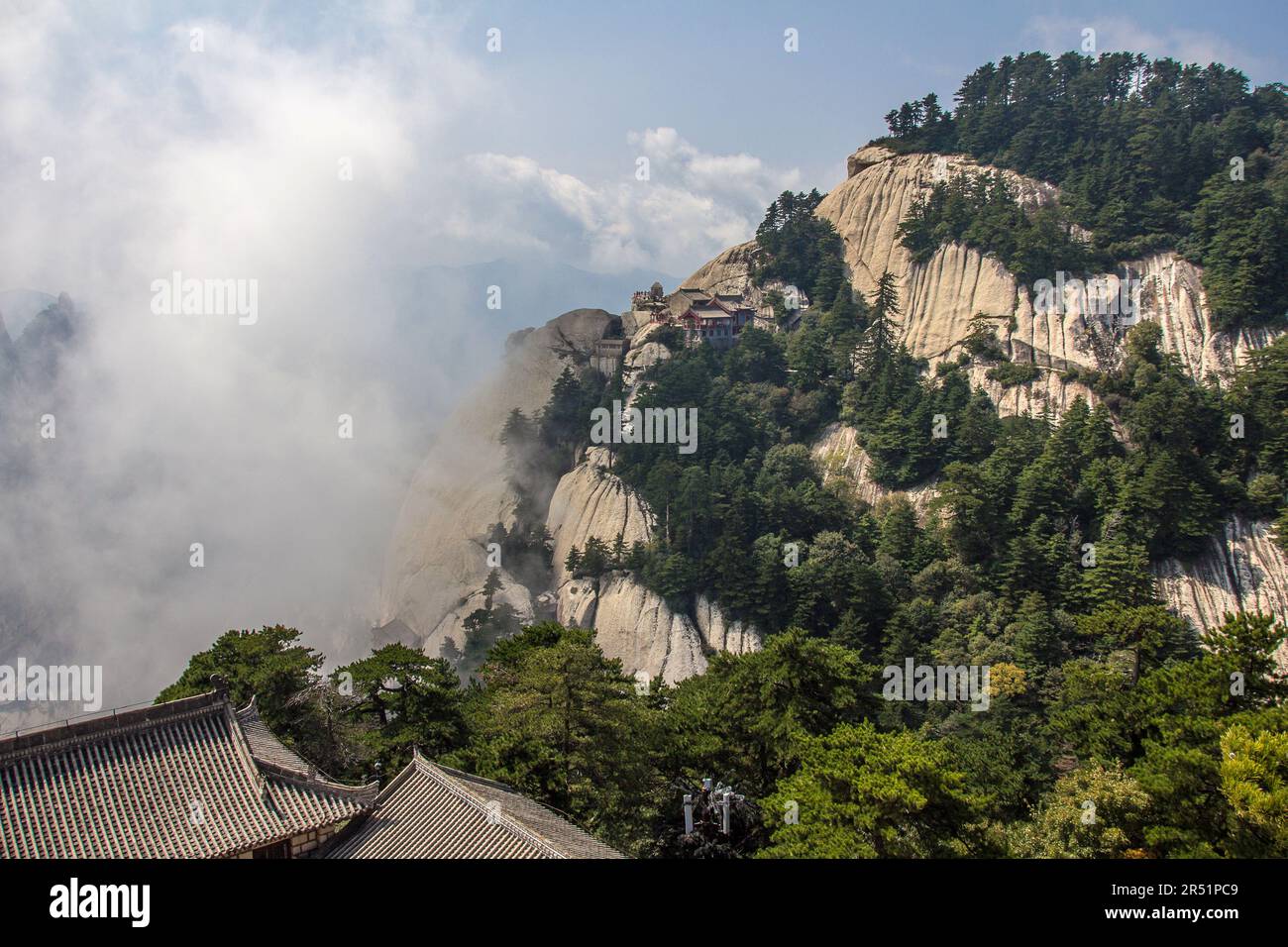 Montagna sacra di Huashan, Cina Foto Stock